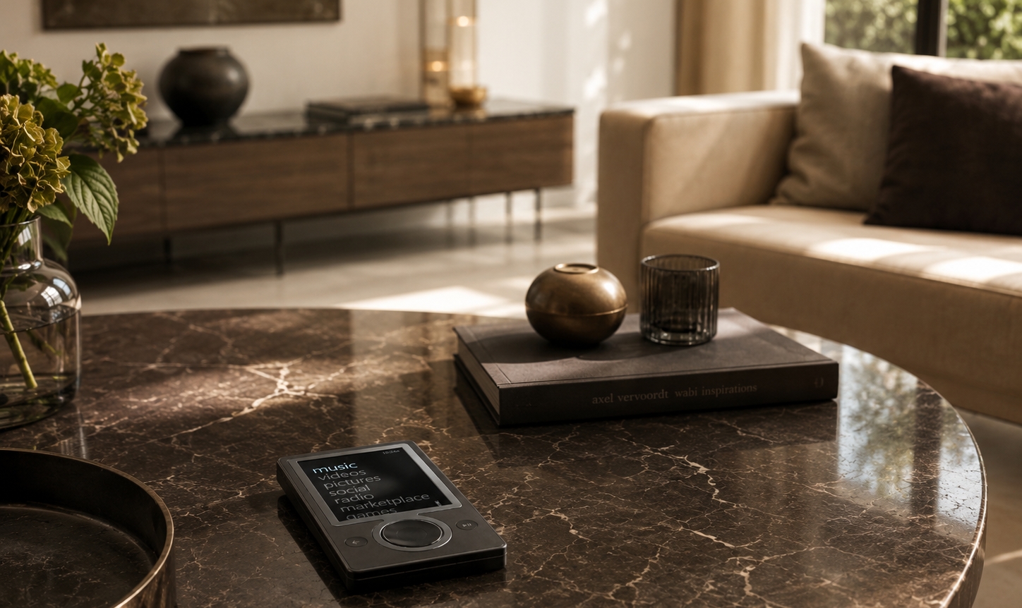 Une Zune posé sur une table.