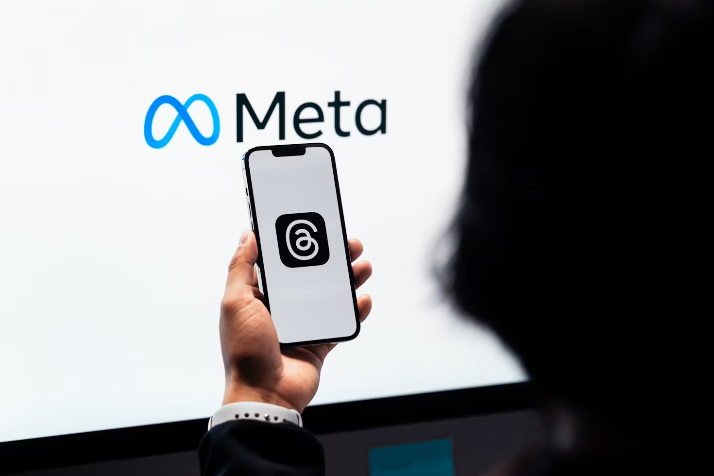 Le logo de Meta.